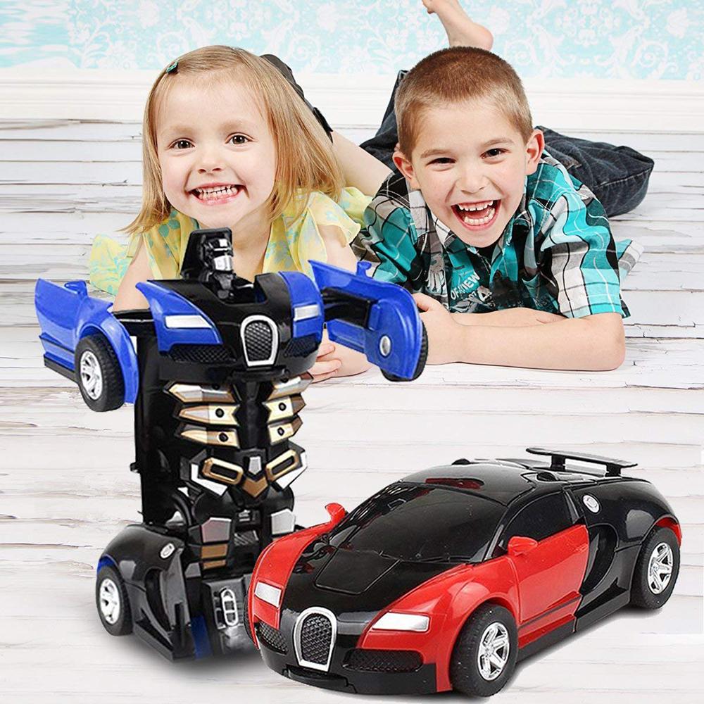 Magic Cartoon Robot Sports Kids Transformation Car Electronic Game