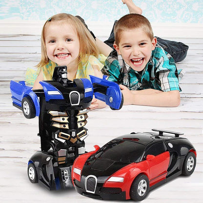 Magic Cartoon Robot Sports Kids Transformation Car Electronic Game